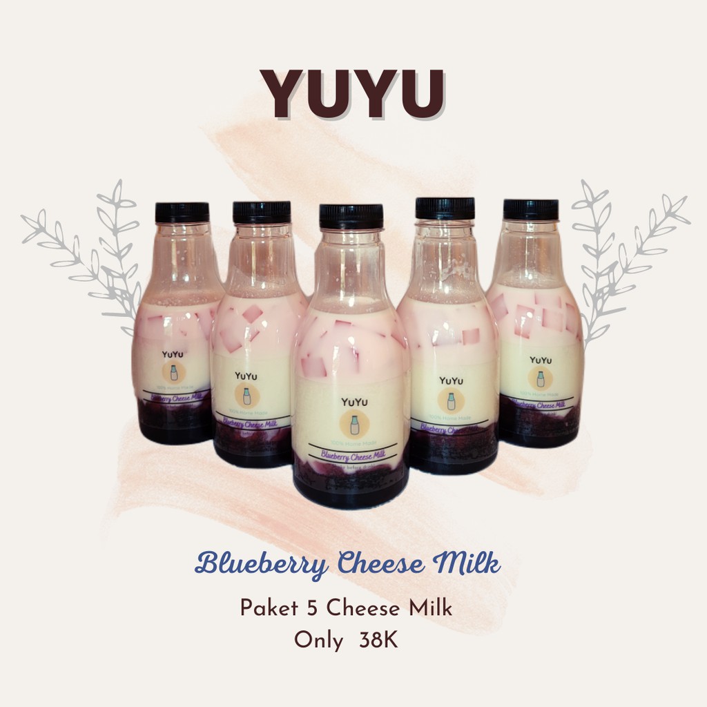 

Paket 5 Yuyu Blueberry Cheese Milk