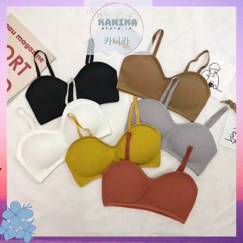CANDY BRA WARNA YANG LUCU TANPA KAWAT MINISET DEWASA SPORT BRA SEXY BRA MURAH