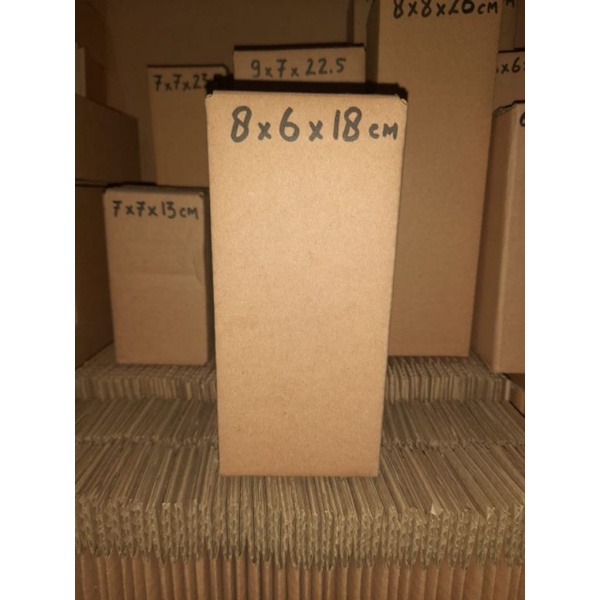 

Kardus 8x6x18 cm Baru tebal polos luar dalam