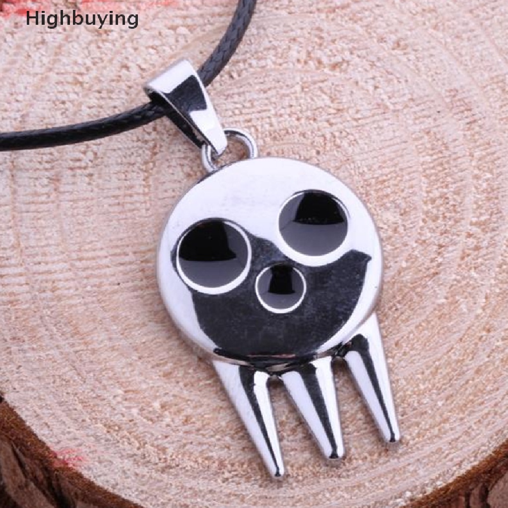 Hbid 1pc Kalung Rantai Dengan Liontin Anime Soul Eater Death The Kid Untuk Cosplay