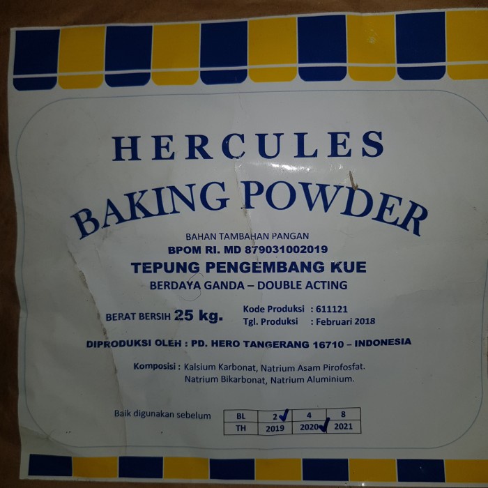 

Baking Powder Hercules 1 kg Double Acting