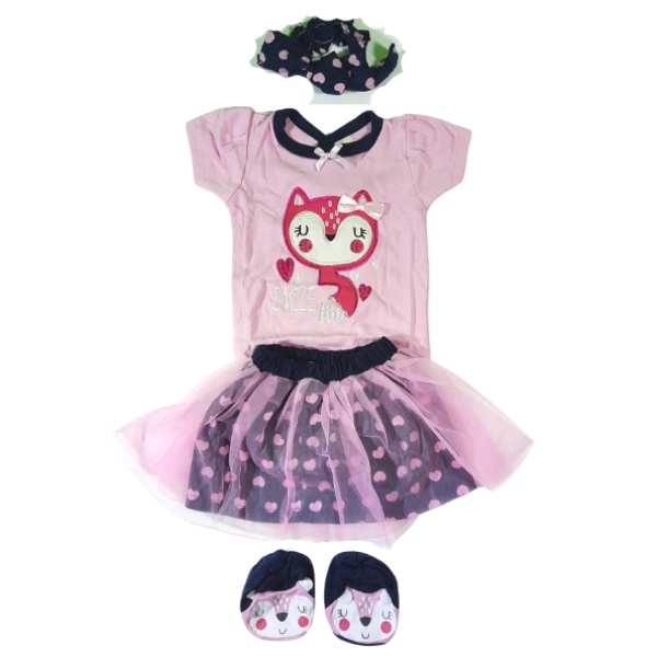 BAJU BAYI PEREMPUAN JUMPER BAYI LUCU SET LOVE SMILE