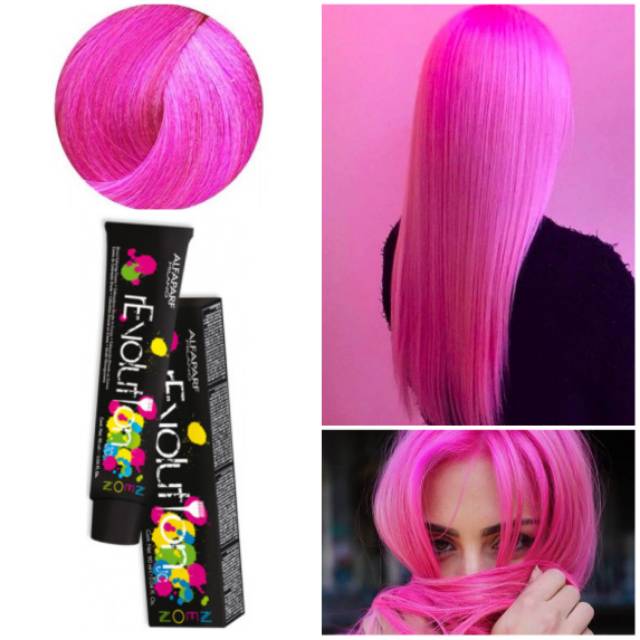 Alfaparf Milano Color Revolution Neon  Eccentric Pink Hair 