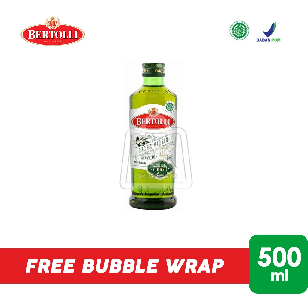 

Bertolli Extra Virgin Olive Oil / Minyak Zaitun (Botol Kaca 500ml)