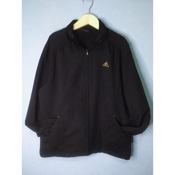 JAKET THRIFT SPORTY ADIDAS FULL BLACK