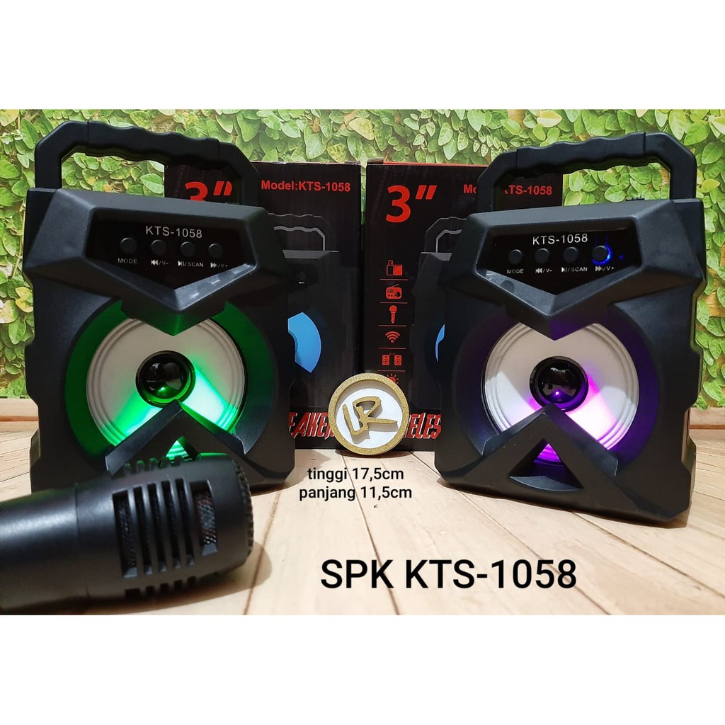 SPEAKER BLUETOOTH KTS 1058 WIRELESS PORTABLE/speaker karaoke free mic