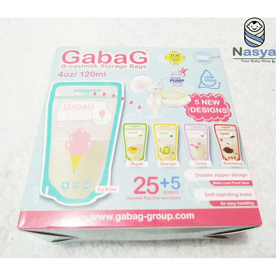 [R-052] Kantong ASI GabaG 120ml / GabaG Breastmilk 120ml