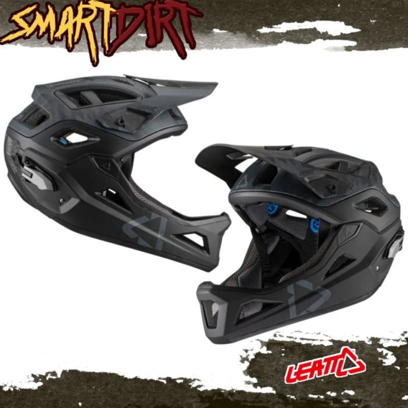 HELM LEATT MTB 3.0 ENDURO BLACK HELM SEPEDA MTB DH LEATT 3.0 ORIGINAL