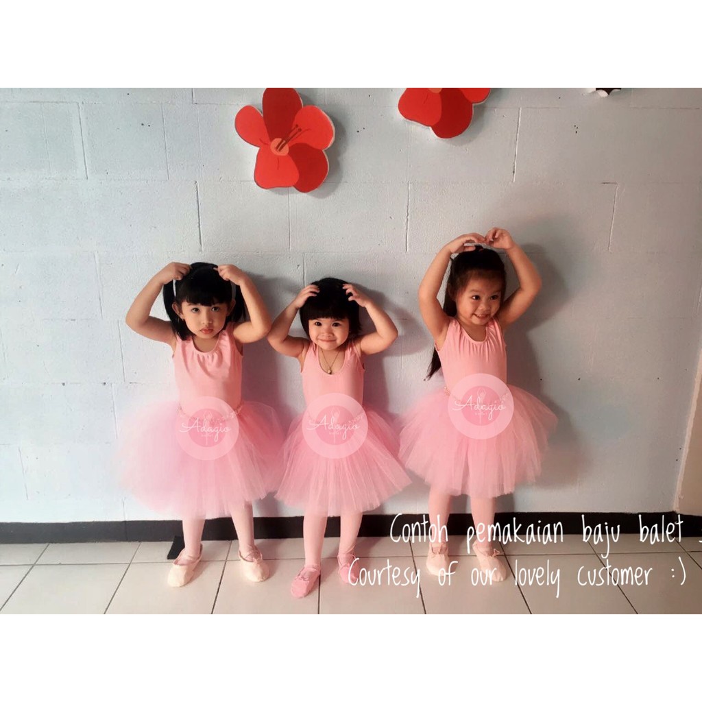 Leotard Baju Balet Senam Gymnastic Atasan Anak