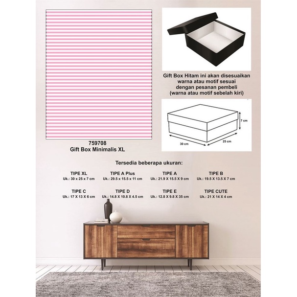 

Kotak kado/Kotak Hadiah/Box Minimalis XL-Garis Spectra LIGHT VIOLET-A