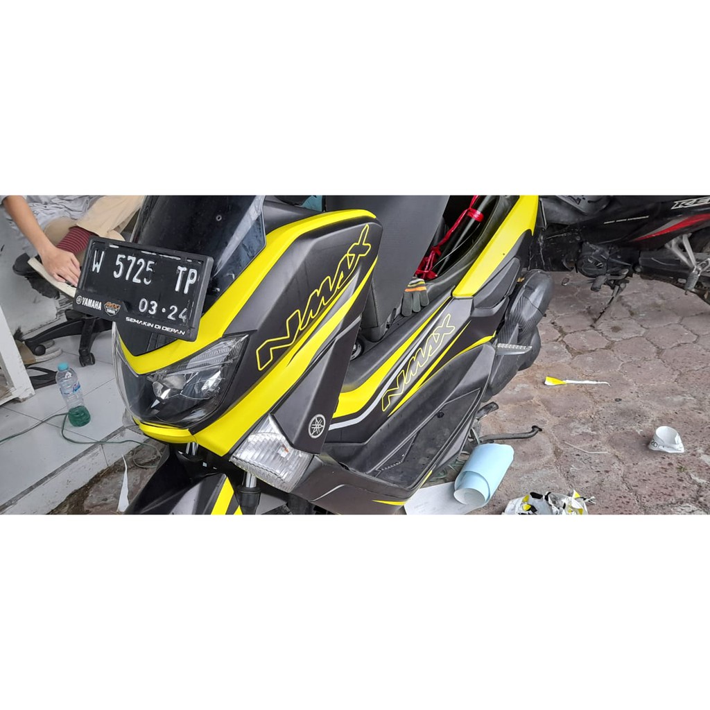 Stiker Motor Full Body Nmax Grafis Yellow Black