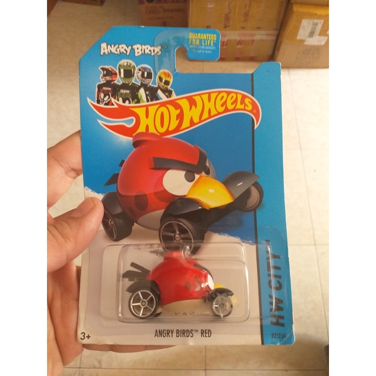 HOT WHEELS ANGRY BIRDS RED BIRD US CARD CARD TIDAK MULUS