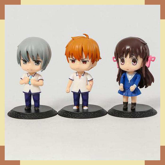 Figure Anime Fruit Basket Tohru Honda Kyo Sohma Sohma Yuki set 3 pcs