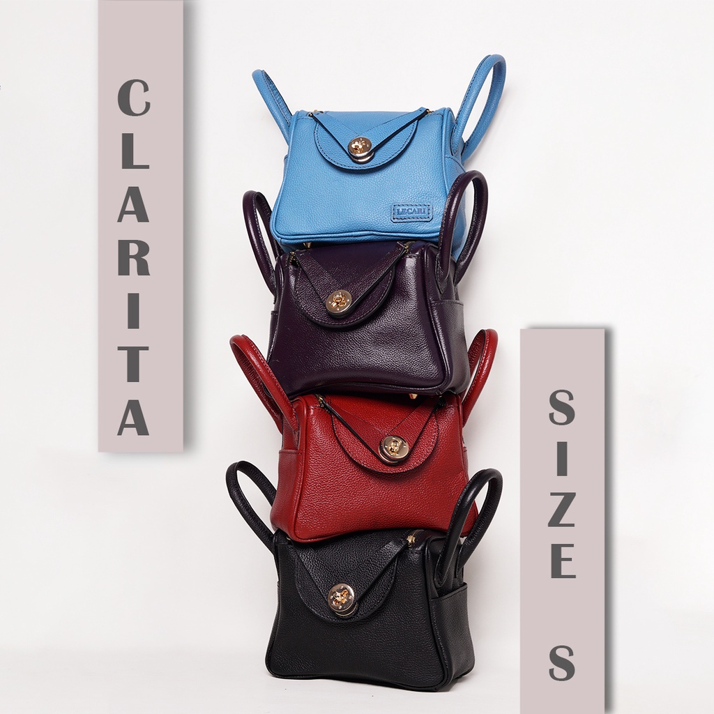 Lecari Clarita S Sling Bag Leather Tas Selempang Kulit Asli