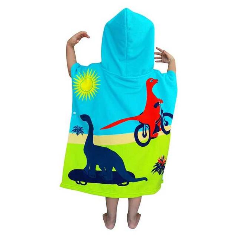 Handuk ponco berenang anak/ handuk jubah anak / handuk hoodie anak