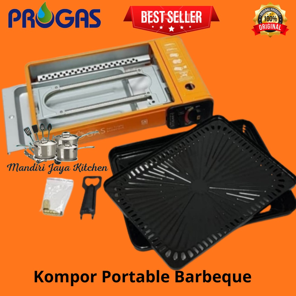 Kompor Progas Portable 2IN1 Barbeque