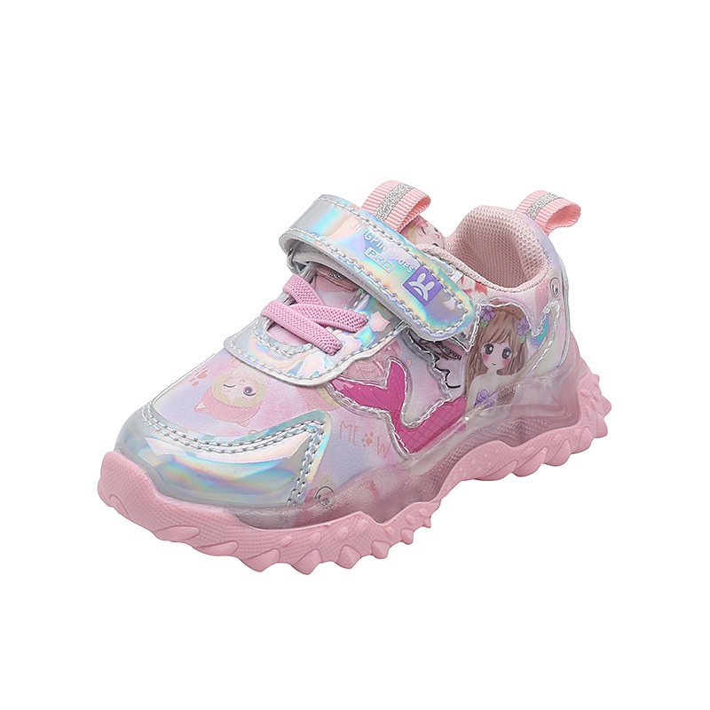 Sepatu Led Anak Perempuan Cute Mermaid