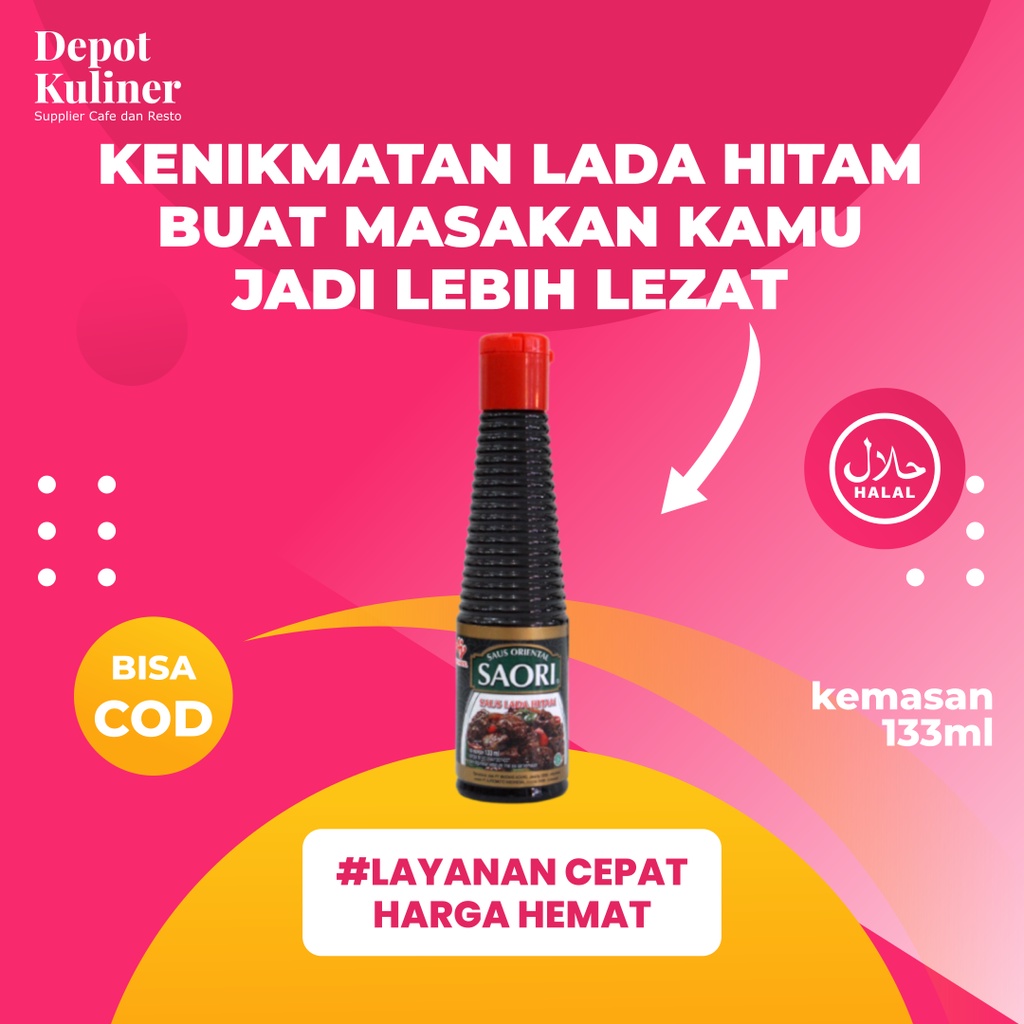 Saori Lada Hitam 133 ml