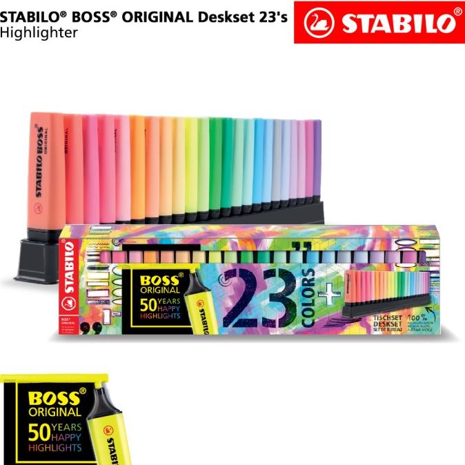 

TERBARU STABILO BOSS ORIGINAL Deskset 23's - Limited Edition - Highlighter/PULPEN GEL/PULPEN LUCU/PULPEN 1 PACK/PENSIL WARNA/PENSIL 2B/PENGHAPUS JOYKO/PENGHAPUS LUCU/RAUTAN PENSIL PUTAR/RAUTAN ELEKTRIK/SPIDOL WARNA/SPIDOL PERMANEN/SPIDOL
