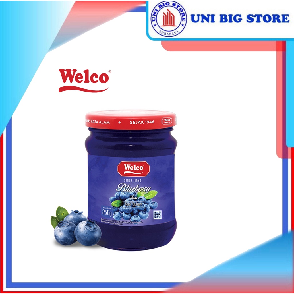 

Welco Selai Blueberry Jam 250 Gr Bluberri