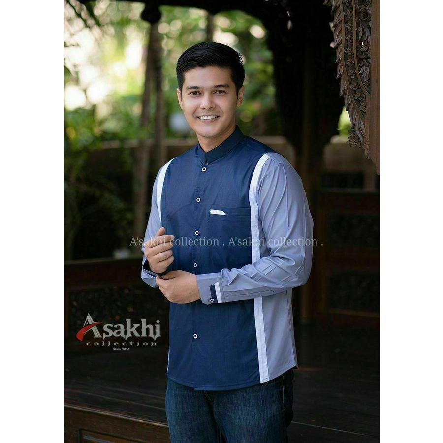 10.10 New Baju koko azzahir kemeja pria seragam hadroh ori best seller  muslim