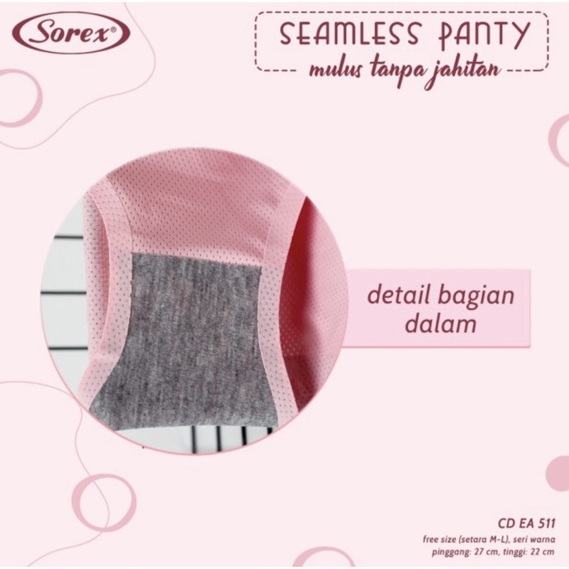 Cd | Celana dalam perempuan seamless SOREX EA511 &amp; EA522 Tanpa jahitan