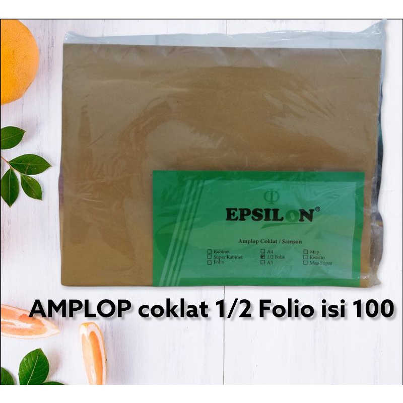 

Epsilon amplop coklat ukuran 1/2 Folio isi 100 pcs