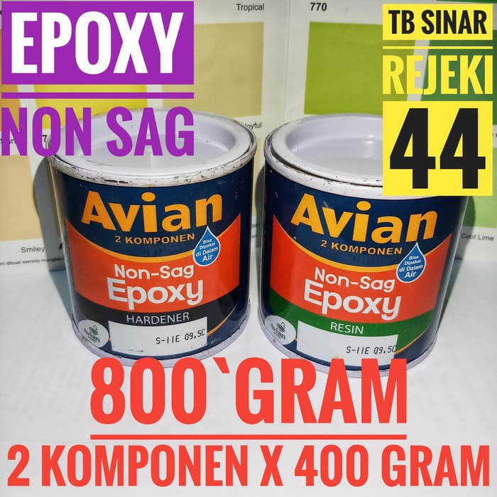 

Lem EPOXY Non Sag Avian 2 Komponen