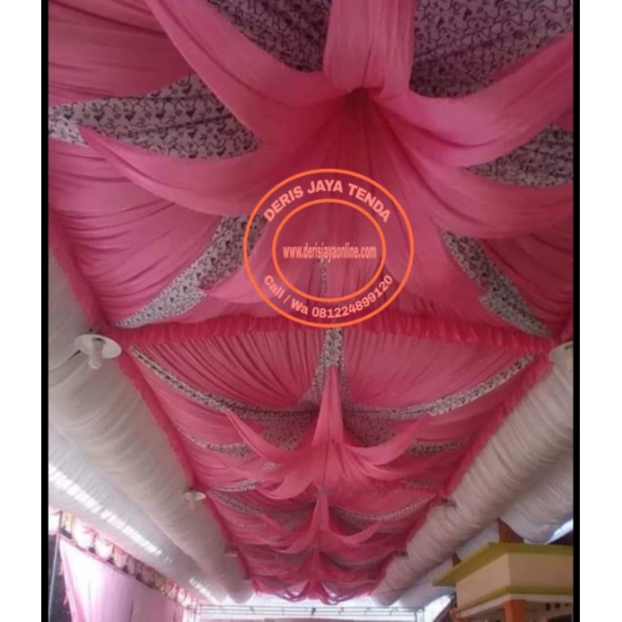 Plafon tenda dekorasi terbaru 4x6