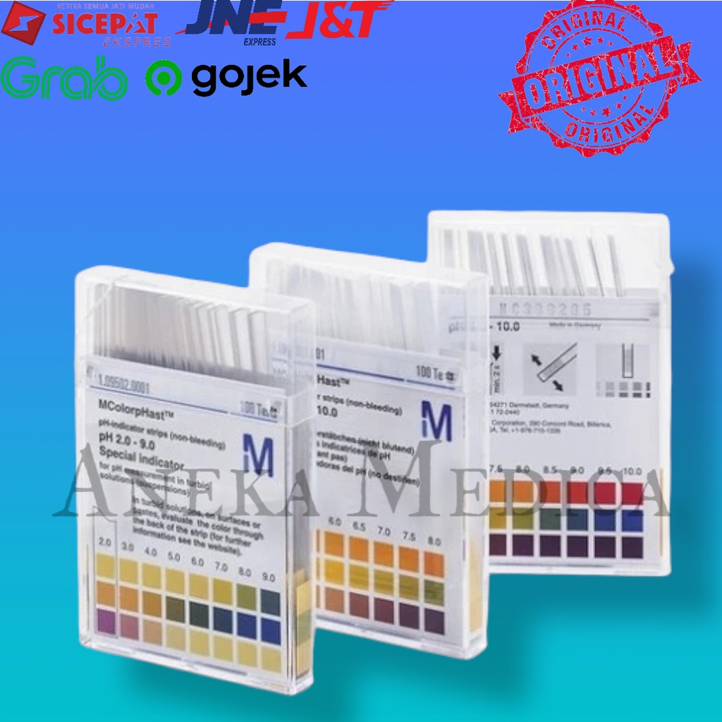 MERCK PH PAPER / KERTAS PH 0-14pH / Lakmus Made in German