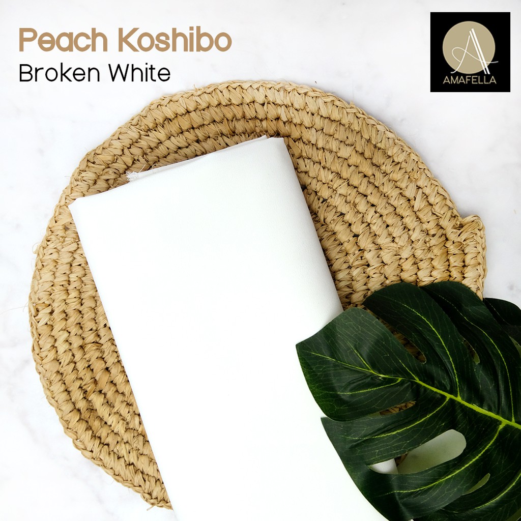 1/2 meter Kain Peach Koshibo Premium Wolly Crepe Tebal