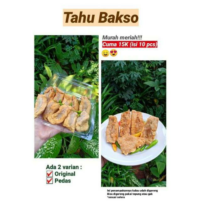 

Tahu Bakso Sapi Pedas dan Original