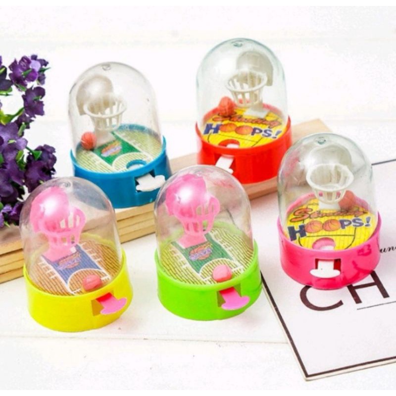 Mainan Basket Mini game jadul ring bola Basket Ball Jari anak