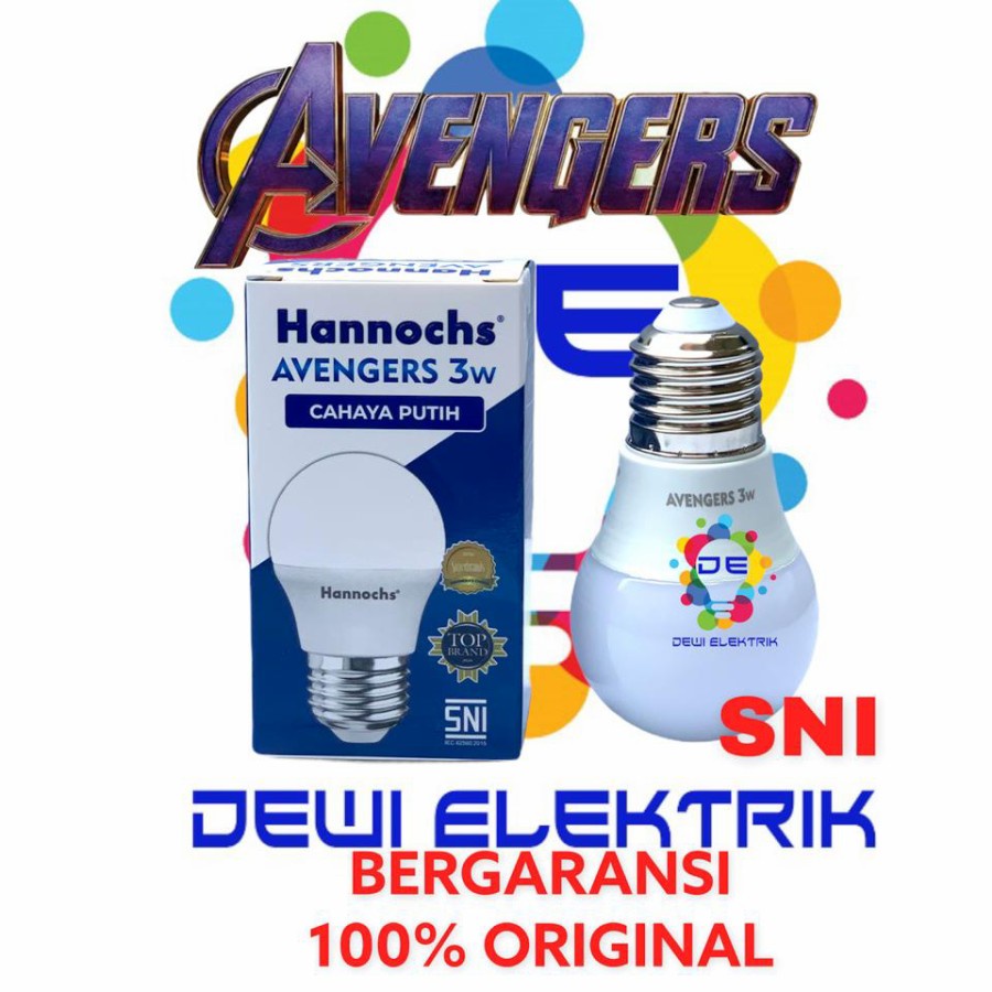 Lampu Led Hannochs Avengers 3 watt Cool Daylight