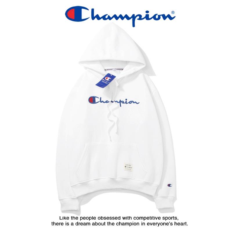 Original Champion  Sweater Kaos  Hoodie Model Longgar Motif 