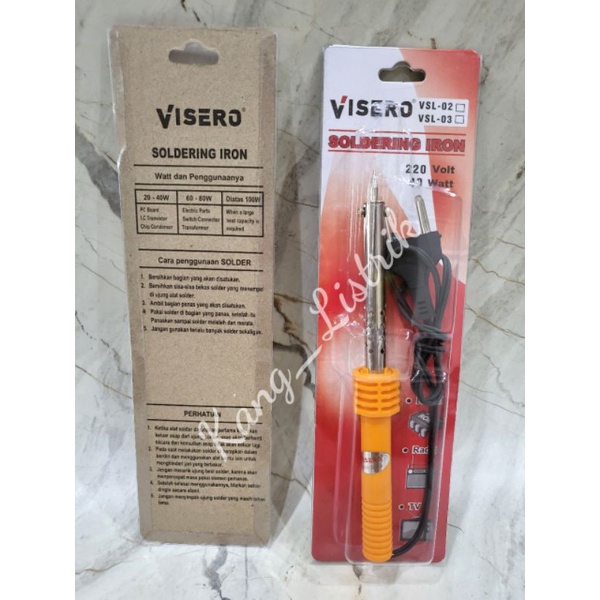 Solder Gagang Plastik / Solder Plastik Visero VSL-03 60W