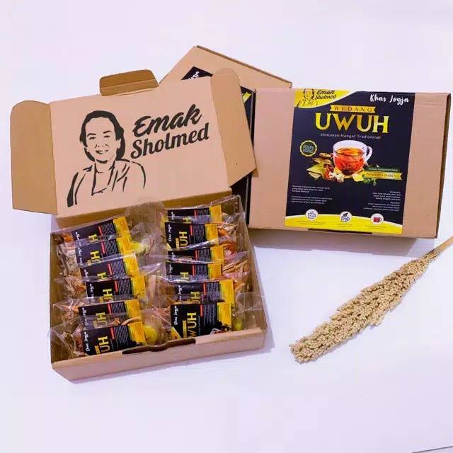 Wedang uwuh emak sholmed ( premium 1box isi 12 terlaris se indonesia )