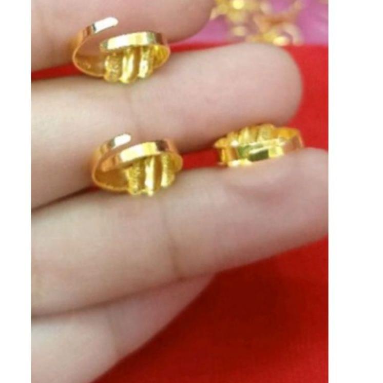 Best Seller CINCIN BABY STELAN UKIR PASIR PERAK ASLI 925 LAPIS EMAS