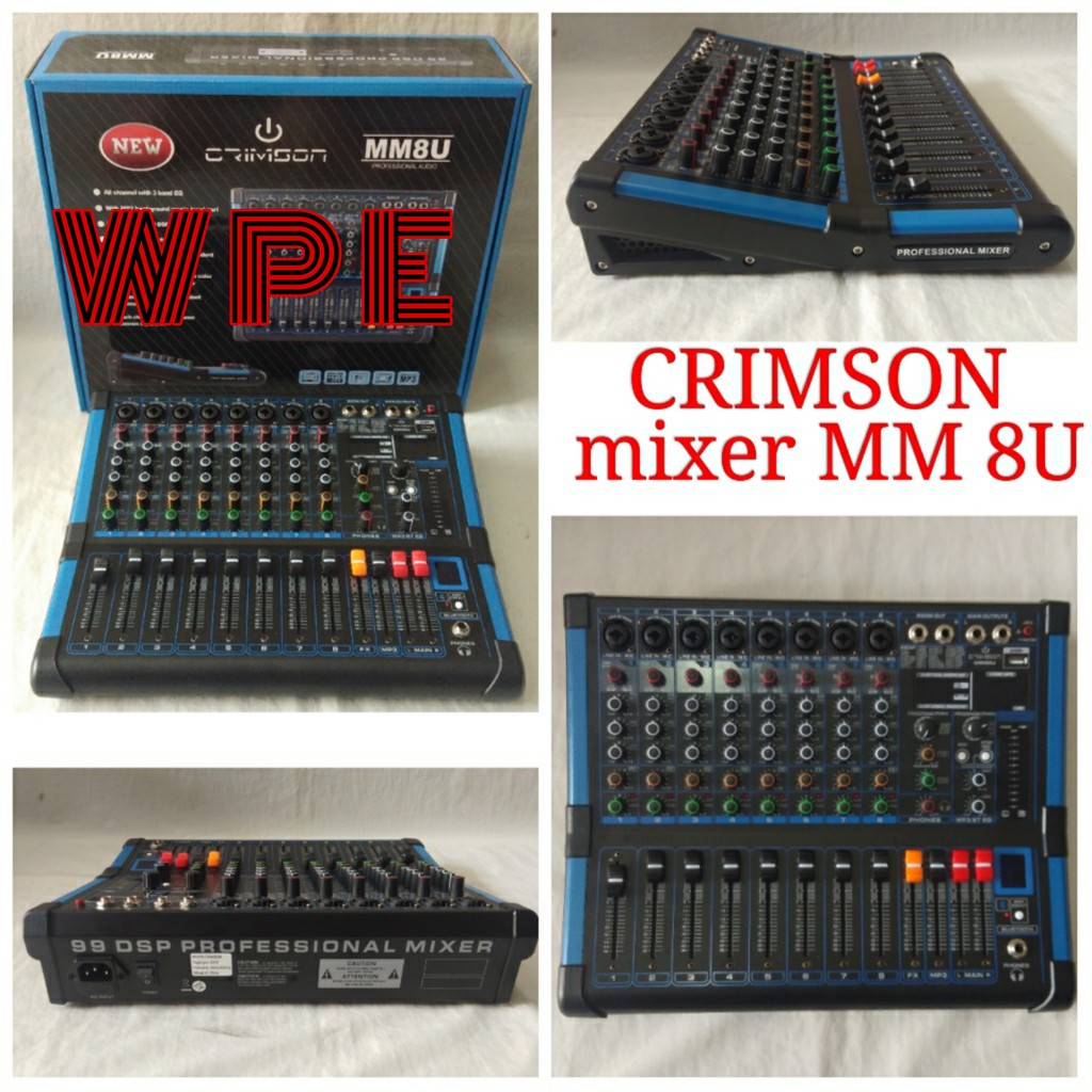 mixer audio crimson mm 8u original 8 channel 99dsp