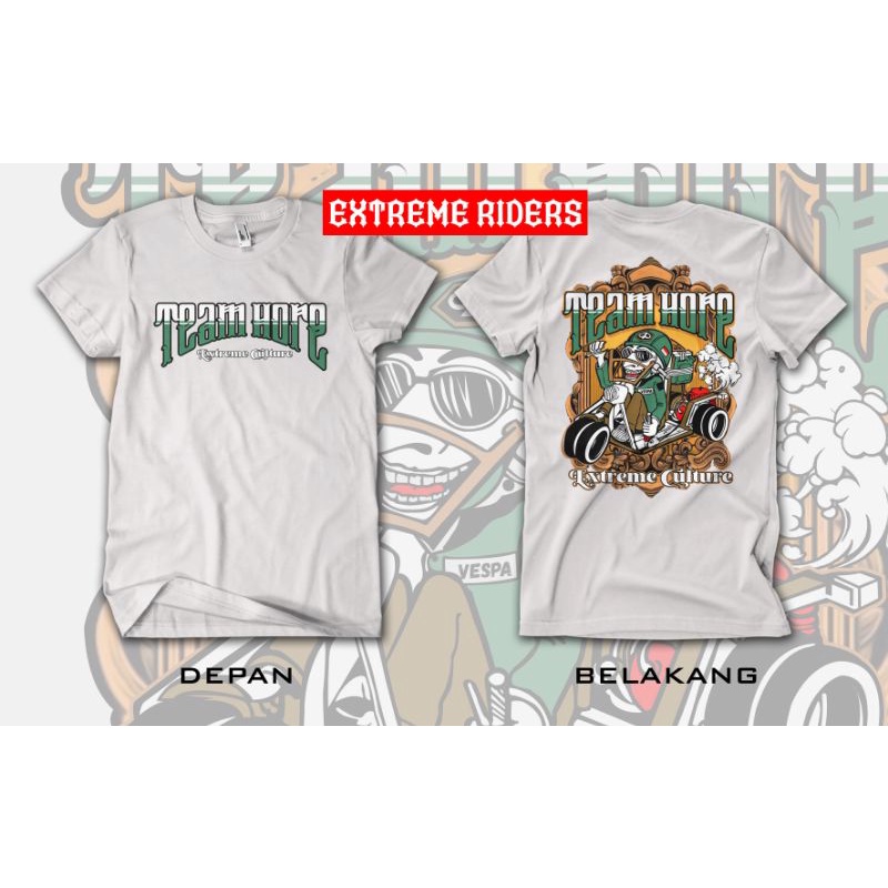 kaos Vespa extreme murah