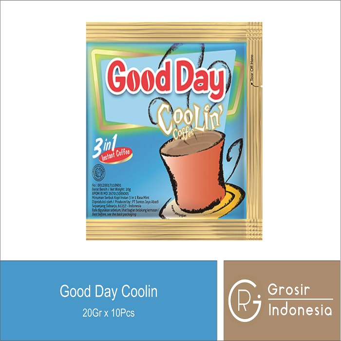 

Good Day Coolin Coffee 1 renceng (Isi 10 sachet)