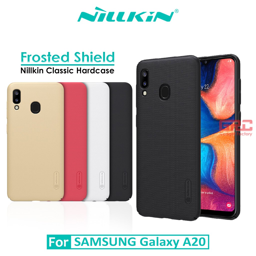 Hard Case SAMSUNG Galaxy A20 Nillkin Frosted Shield Shield Casing Original