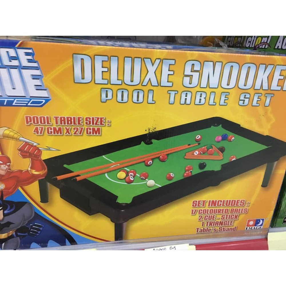 DELUXE SNOOKER POOL TABLE SET MEJA BILLIARD MINI