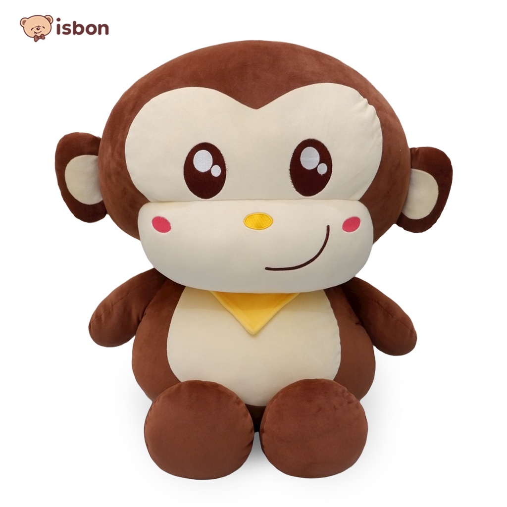 ISTANA BONEKA Monyet Monkey Floopy Kevin Jumbo Warna Brown Bahan Squisy Lembut Non Alergi