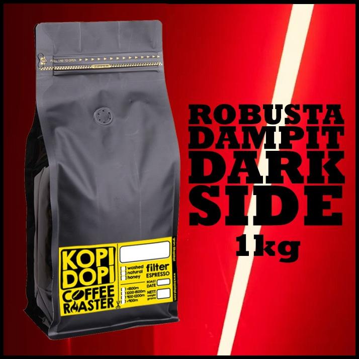 

Biji Kopi Bubuk Robusta Dampit Dark Roast Side 1 Kg 1Kg