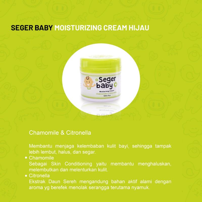 Seger baby snow moisturizing cream / seger baby 35 gram