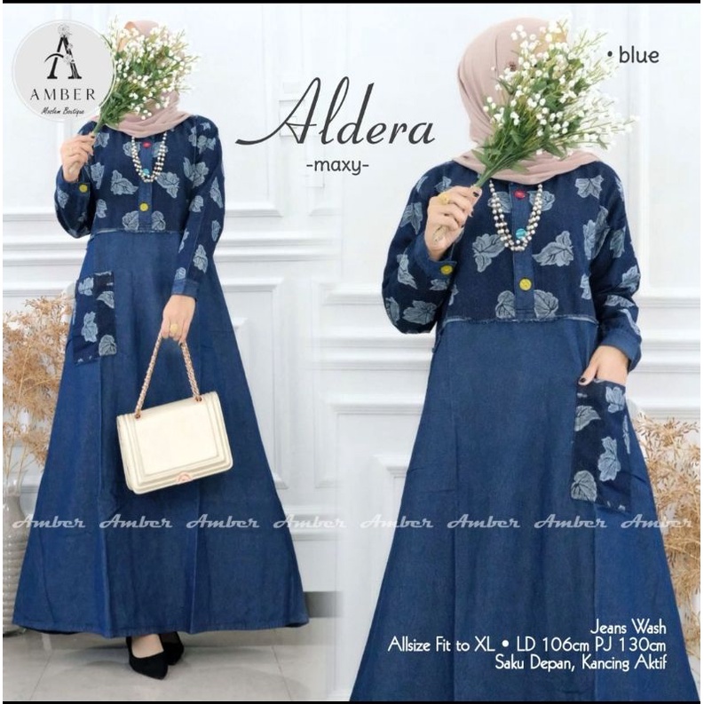 GAMIS JEANS TERBARU 2022 UNTUK WANITA MUSLIMAH DEWASA  BAJU MAXY  KEKINIAN  MODIS DAN TERPOPULER DEN