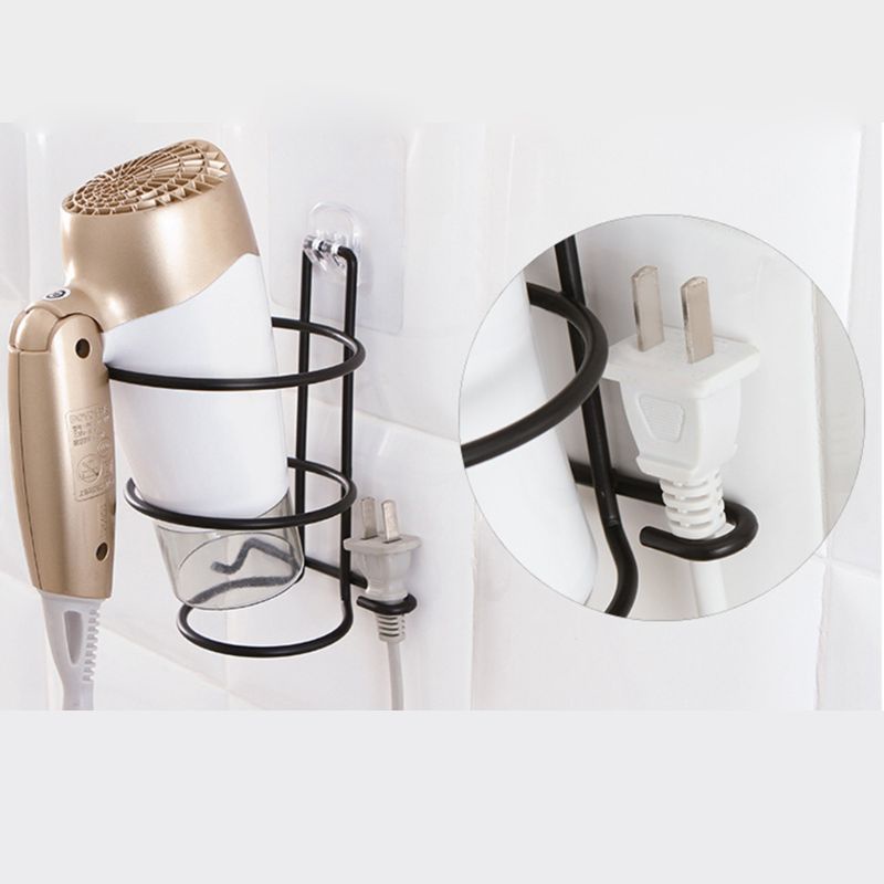 Rak Stand Holder Hair Dryer Model Tempel Dinding Untuk Kamar Mandi Hotel