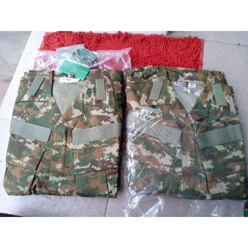 ORI, baju PDL KOSTRAD jatah TNI AD ( 1 stell= baju+celana )