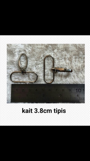 Kait tas tipis 1.5cm 2cm 2,5cm 3cm 4cm (12pcs)